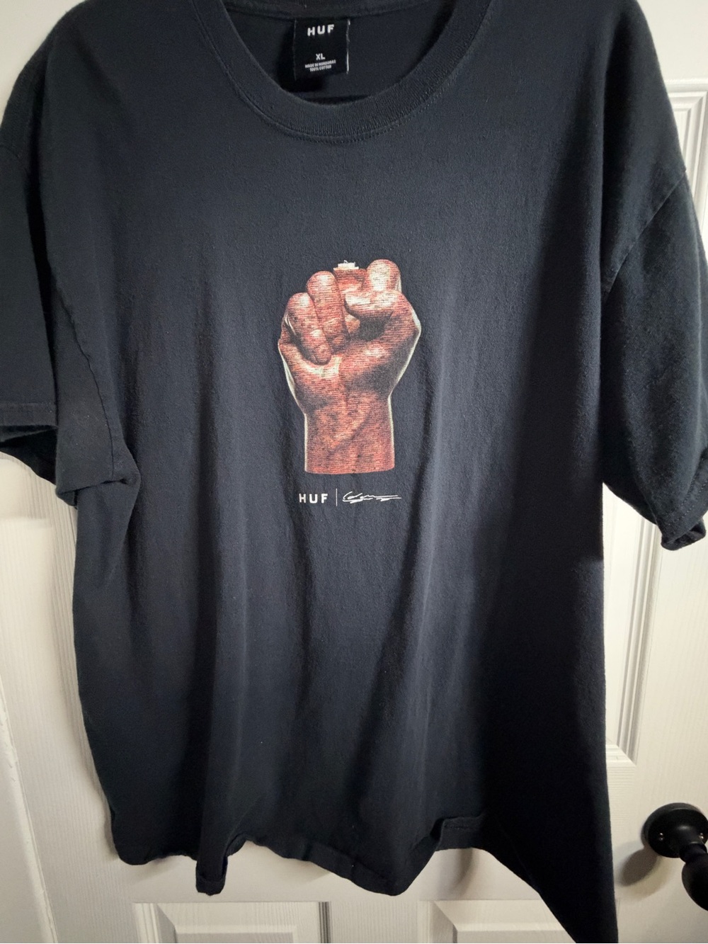 HUF x Haroshi Raised Fist Black Lives Matter T Shirt XL 2020 Anti Racism